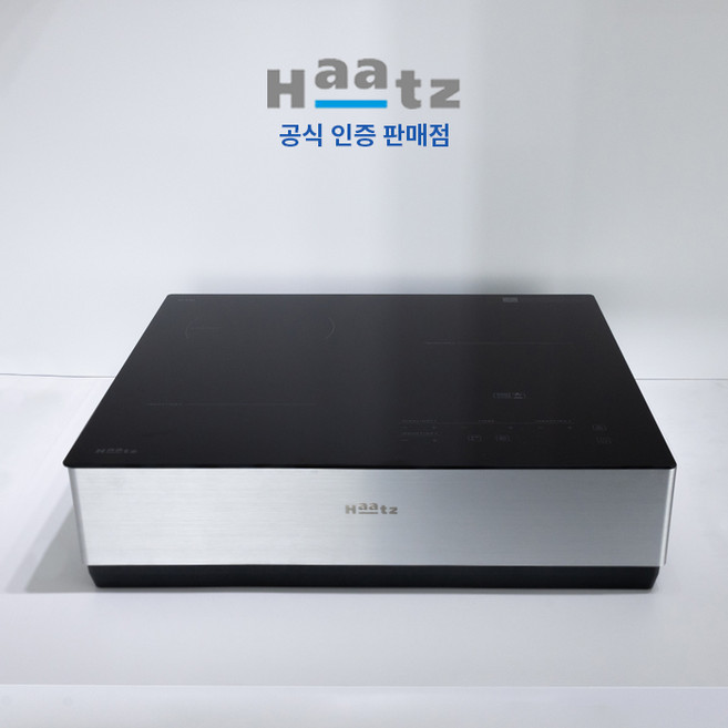 하츠 하이브리드 3구(인덕션2구 + 하이라이트1구) IH-365DTL 프리스탠딩 세트 쿡탑 거치대 CF-DE361, 블랙