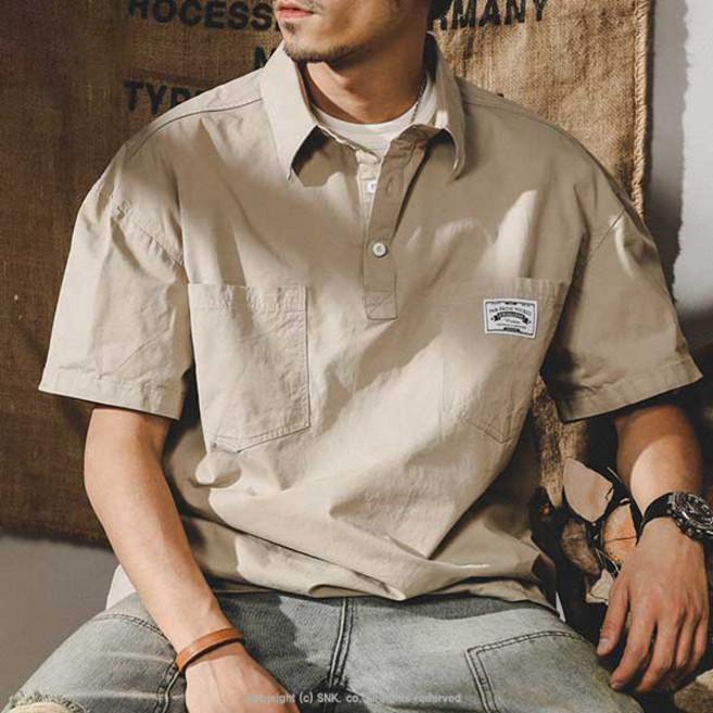 신델 캐쥬얼 반팔 카고 루즈핏 면 레저 티셔츠 sam01