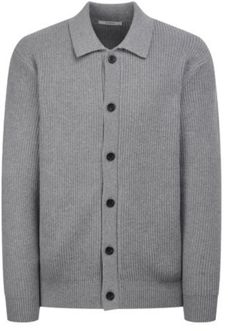 헤지스 남성 가디건 [26SS] 그레이 울혼방 카라 (HZSW6A204G2B) 니트