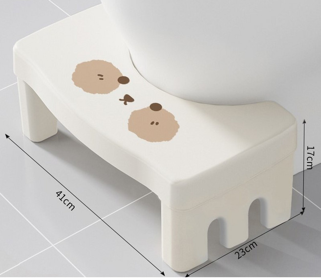 플리트비체 변기발판 발디딤대 유아겸용 욕실 받침대, 크림베어, 1개