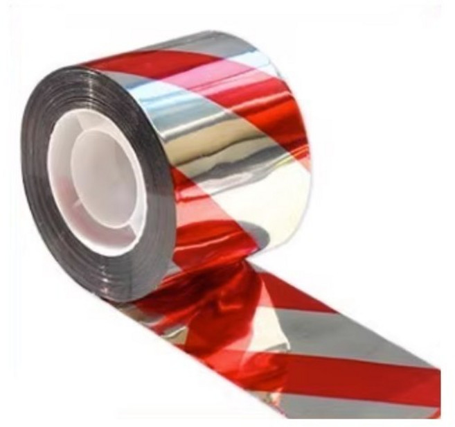 驅鳥反光彩帶, 紅銀 (長100公尺，寬4.8公分), 1個