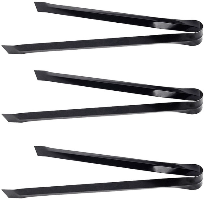 월드크린 백색 숯집게 60cm, 3개, 검정