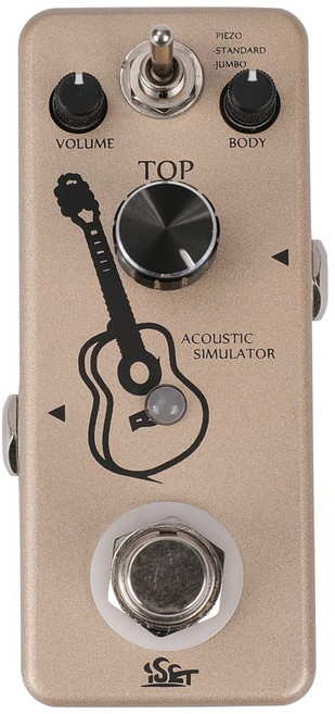 ISET AC (Acoustic Simulator) 스테이지 기타 페달 어쿠스틱 기타 시뮬레이터 페달