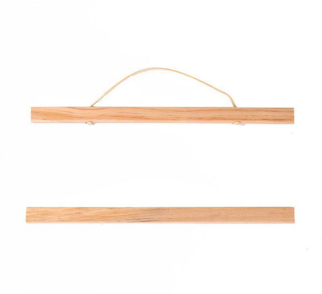 實木磁吸掛畫夾, 1個, 松木 送無痕釘 ,101cm包含上下