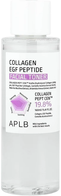 APLB 콜라겐 EGF 펩타이드 페이셜 토너 160ml (5.41 fl oz) APB-68324 - 쿠팡