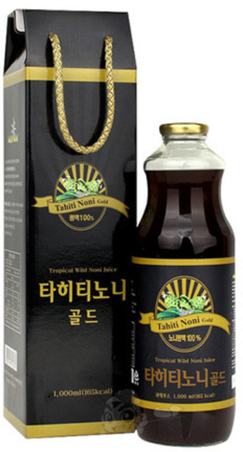 타히티 골드 노니 주스 원액 타히티안 프리미엄 숙성 노니와인 엑기스 농축액 즙 건강즙, 1L, 1개