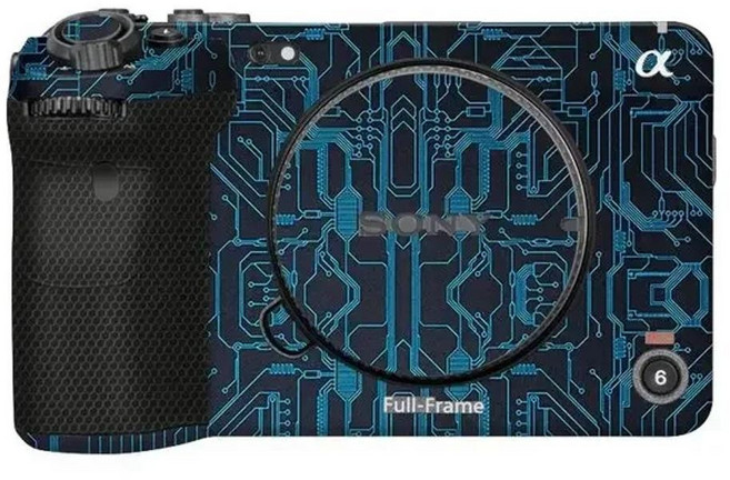 FX3 안티 스크래치 카메라 스티커 코트 3M 비닐 랩 보호 필름 바디 스킨 커버 소니 ILME-FX3 ILMEFX3 FX3 X, 색상: 8. Circuit Blue, 1개