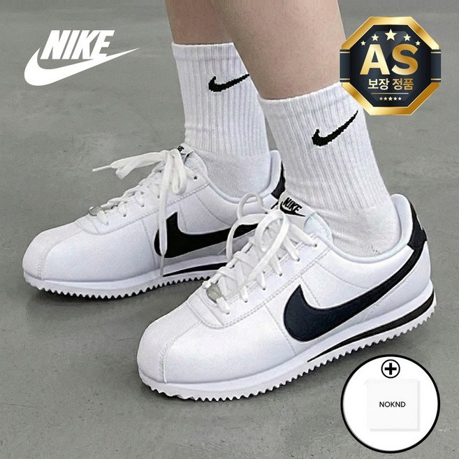 나이키 여성 운동화 코르테즈 흰검 NOKND