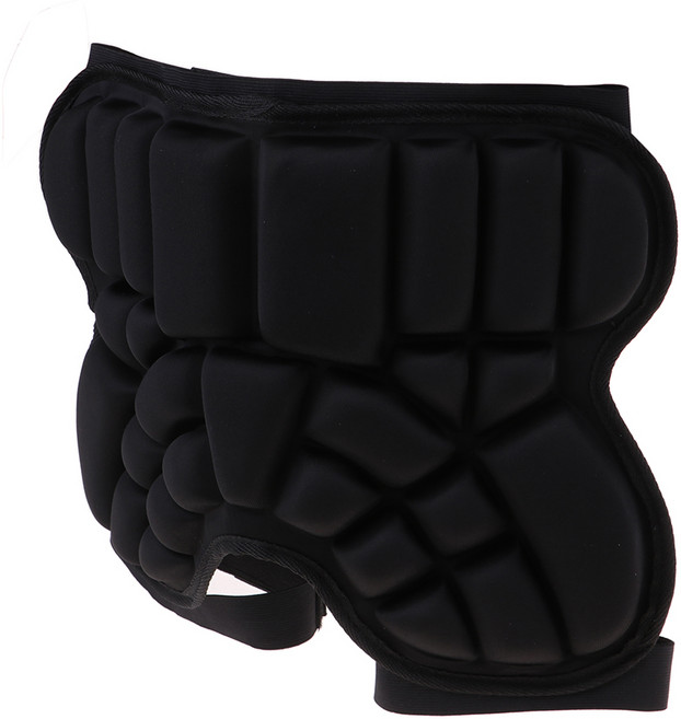 FWT 3D 패딩 된 엉덩이 보호 짧은 어린이 엉덩이 패드 EVA 패딩 된 짧은 바지, 검은