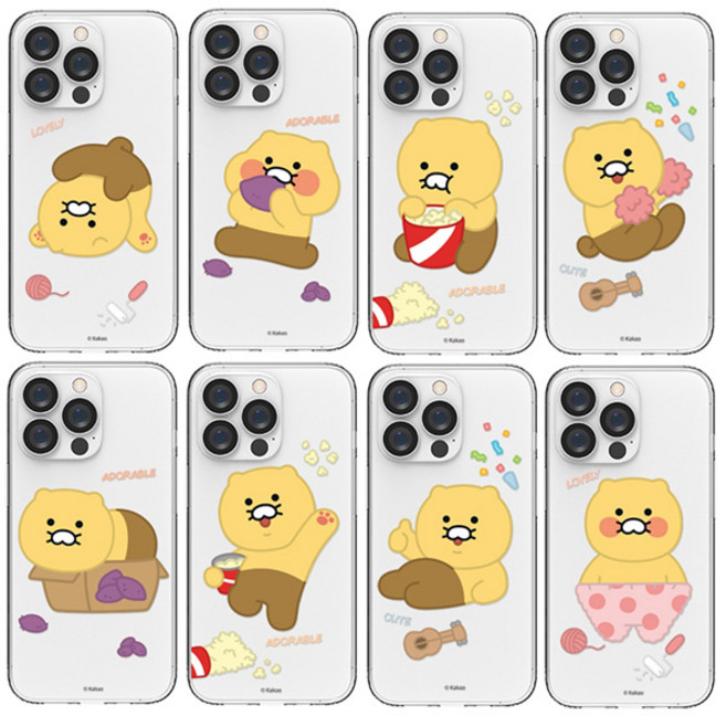 갤럭시S23울트라(S918) 카카오프렌즈 춘식이 클리어 투명케이스