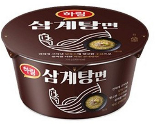 하림 삼계탕면 컵, 10개