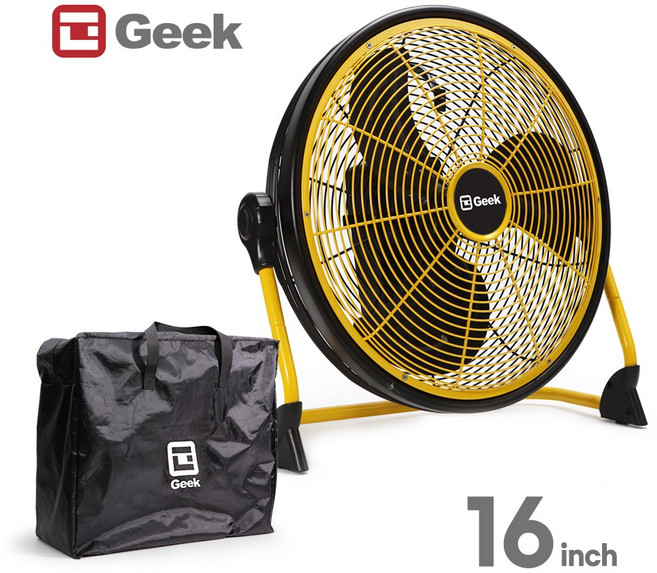 Geek 캠핑용 낚시용 야외용 선풍기 써큘레이터 무선 캠핑용 휴대용 16인치