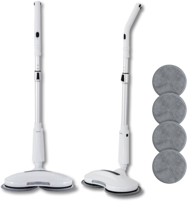 [26년최신형 국내생산]신일 LED 무선 파워스핀 물걸레 청소기 화이트 /극세사패드 4P증정, SDC-WC3008, 단일색상(새상품)