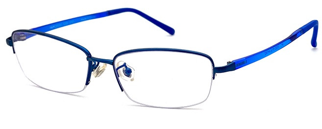 光學眼鏡 半框眼鏡 藍框系列 記憶鈦鏡框 PAPC0010