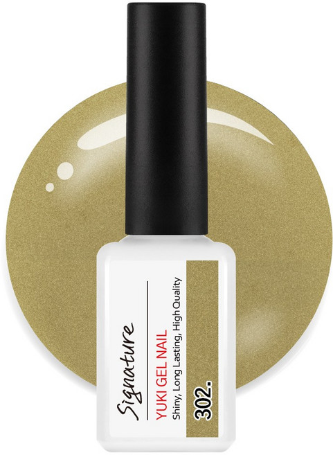 유키 시그니처 컬러젤 7g 1호~310호, 1개, 유키 시그니처 302호 실크메탈릭골드