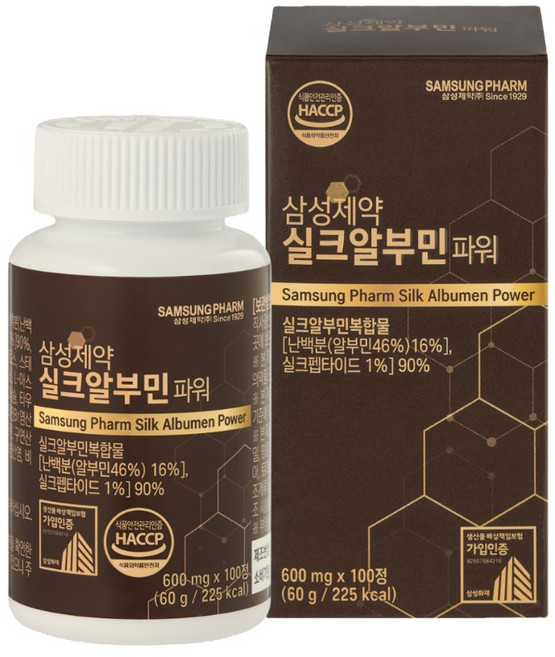 삼성제약 실크알부민 파워, 1개, 100정