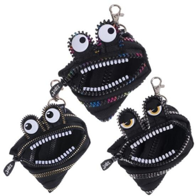 아트박스/집잇 집잇15주년 스페셜에디션 미니파우치/키링, 색상:블랙앤골드, 1개