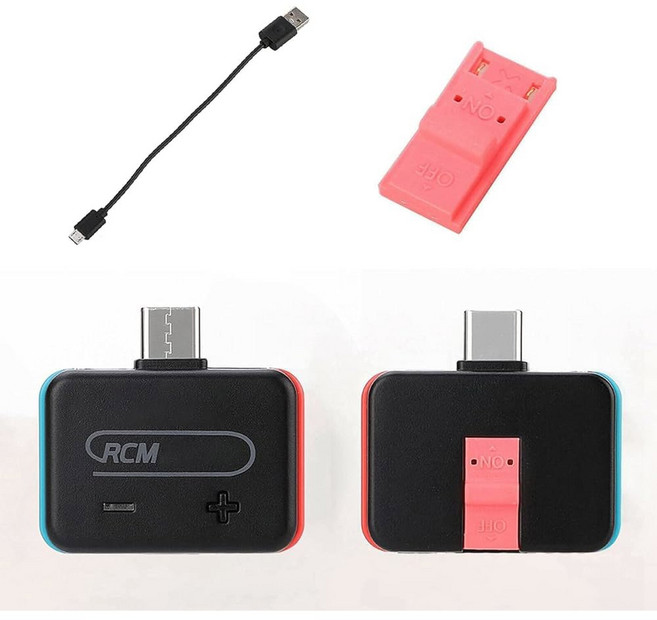 RCM 로더 페이로드 인젝터 툴 세트 지그를 CFW로 부팅 S용 내장 ReiNX 지그 USB 케이블, 1개