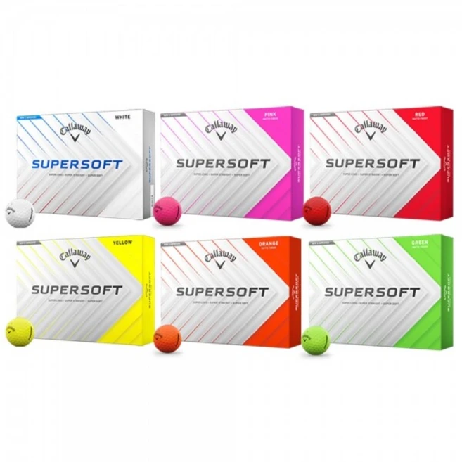 [캘러웨이정품] 25년 슈퍼소프트 SUPER SOFT 골프공 (12구 2피스) GF, 그린, 1개 - 쿠팡