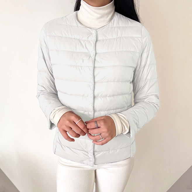 그레힙 여성 경량 패딩 오리털 덕다운 이너 점퍼 빅사이즈 아우터