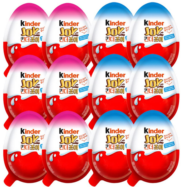 킨더조이 남아용6개+여아용6개, 20g, 1세트