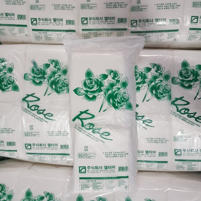 로즈 일자형 성인용 기저귀 산모용패드 100매, 20X42cm, 20개입, 5개