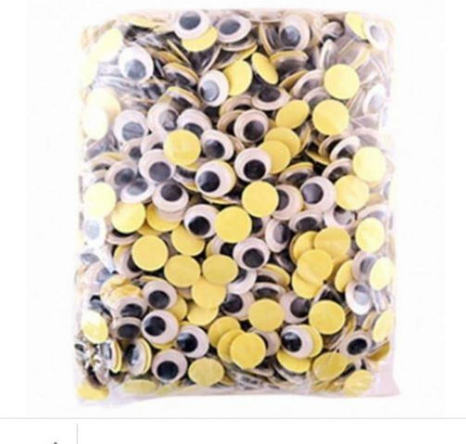 문구랑만들기랑 대용량 접착인형눈 6mm~30mm 스티커인형눈 접착눈알 만들기재료, 1봉, 30mm 약500개