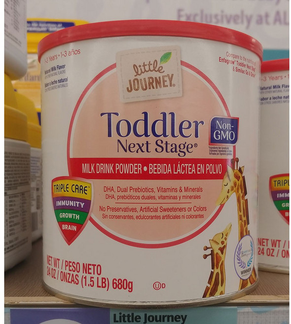 Little Journey Toddler Next Stage Milk Drink Powder 리틀 저니 토들러 넥스트 스테이지 분유 24oz(680g) 2팩, 2세트, 680g