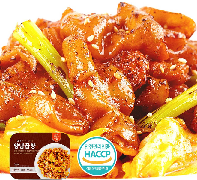 [와룡식품] 와룡곱창 대구곱창 NEW 양념곱창 300g, 3개