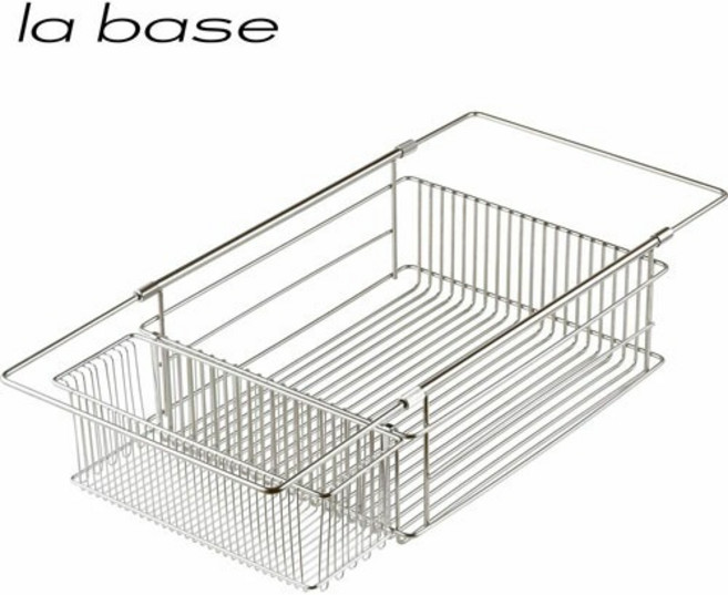 해외 구매대행 la base 라바제 스테인리스 식기건조대 바스켓 길이 조절 LB-097 일본발송