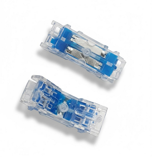 티놀지 국산 정품 심선접속자 직젤리 직젤 커넥터 UTP 랜선 확장 메뚜기 100개입 [T-QS-B100], 20mm, 1세트, 블루