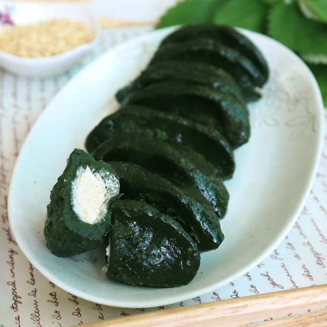 영광 모시송편 찐모시송편 찐송편 모싯잎송편 냉동송편 (기피 통동부 깨 흑임자 개떡), 냉동 모시송편 흑임자 1.2kg 25개, 25개, 1.2kg