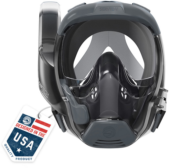 와일드혼 씨뷰 V3 사이드탑 스노쿨링 마스크, 스텔스