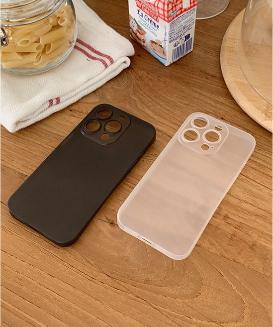 포앤디 쌩폰 스키니 지문방지 변색방지 매트 카메라풀커버 무광 반투명 초슬림 핸드폰케이스