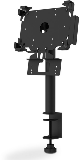 피스마운트 유니락킹 PDSM2B 태블릿메뉴판용 스크류 시건 유니버셜 태블릿 클램프 고정식 데스크 스탠드 거치대 배터리 홀더 카드리더 어댑터 포함 블랙, [ PDSM2B ]