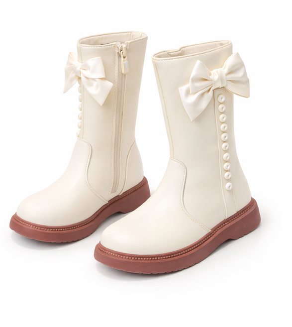 앨리홈 사이드진주리본부츠