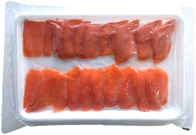 초밥용 송어 슬라이스 6gX20미(120g) 샐러드 샌드위치 비훈제 초연어 대체 초밥재료, 1개, 120g