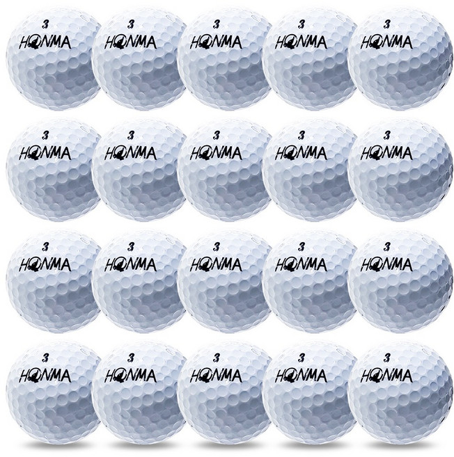 아토스포츠 혼마 화이트 A-등급 로스트볼, 20개, 1개