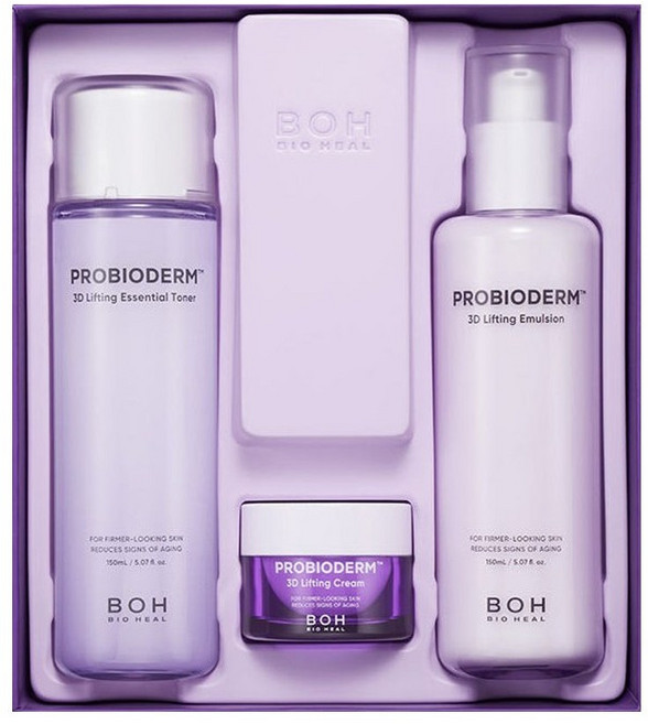 바이오힐보 프로바이오덤 3D 리프팅 스킨케어 2종세트 (토너+에멀전)+크림, 스킨케어 3종세트, 1개