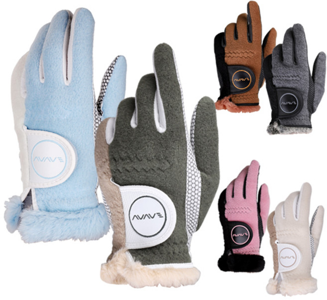 어베이브 프리미엄 투톤 겨울용 방한 양손 골프장갑