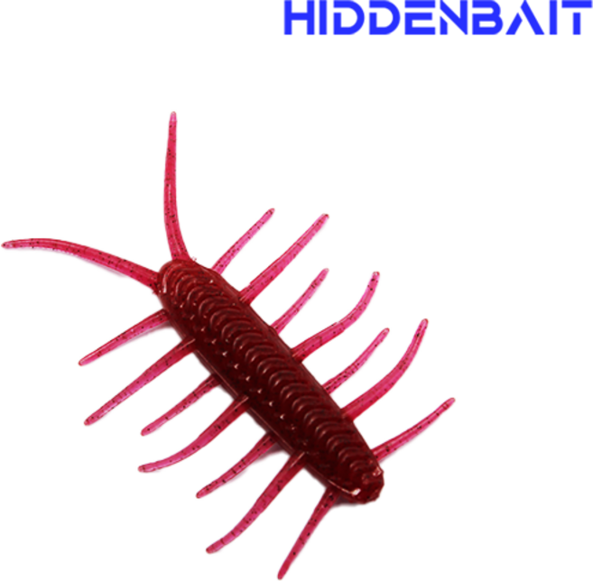 히든베이트 칼립소 호그웜 배스루어 배스낚시 루어, 4개, 4.6g, H005 CHERRY