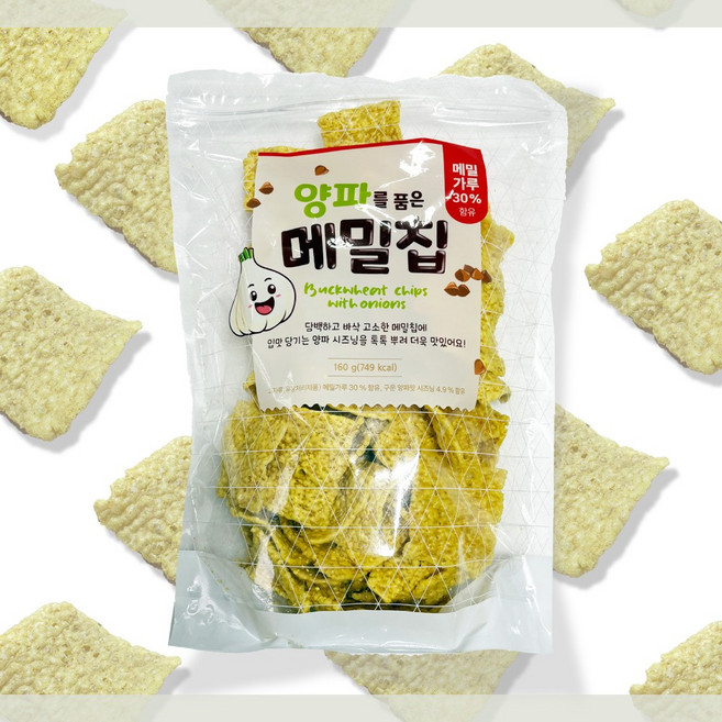 양파를 품은 메밀칩 160g x5개, 5개