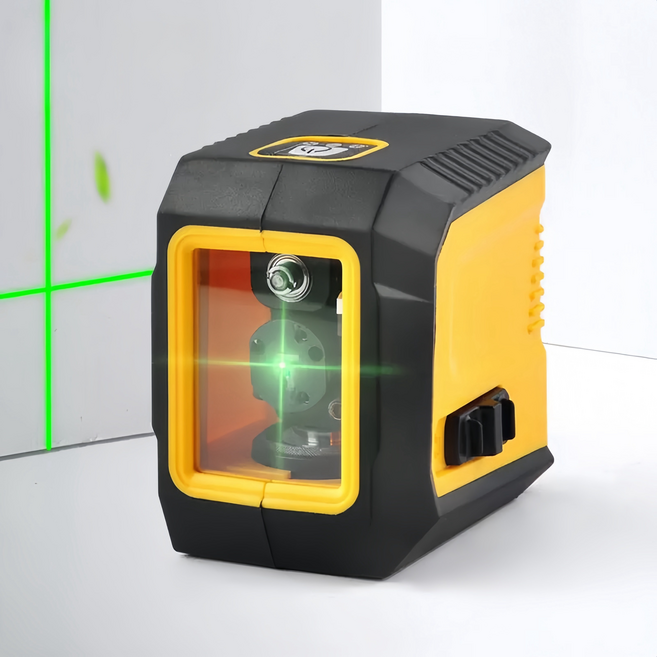 Zoomland 미니수평계 수평기 녹색 빛 자동 레벨링 2선 지상의 실내 옥외, 1개