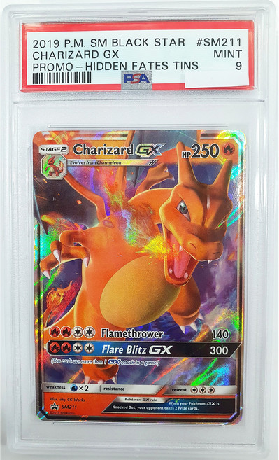 포켓몬카드 리자몽 GX 프로모 PSA 9등급, 1개