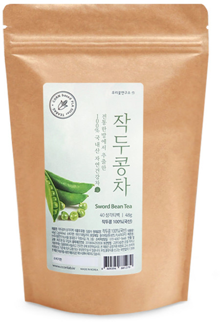 작두콩차 40티백 우리꽃연구소, 40개입, 1개
