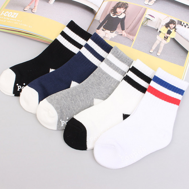 키즈노리 골지빠삐용 5족세트 유아동 양말 삼선 아동부터 주니어까지