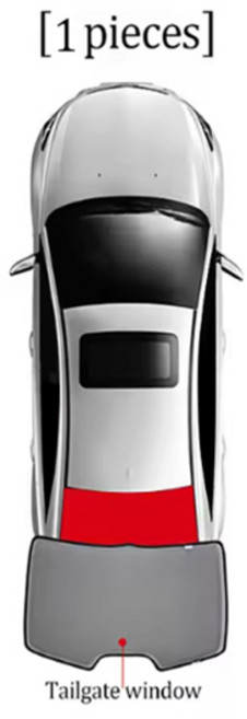 LED전구 Toyota Prius 60 2022-2025 자동차 창 차양 어닝 캐노피 쉴드 후면 사이드 윈도우 Sun Shade Visor 자동차, [02] Rear window 1pcs