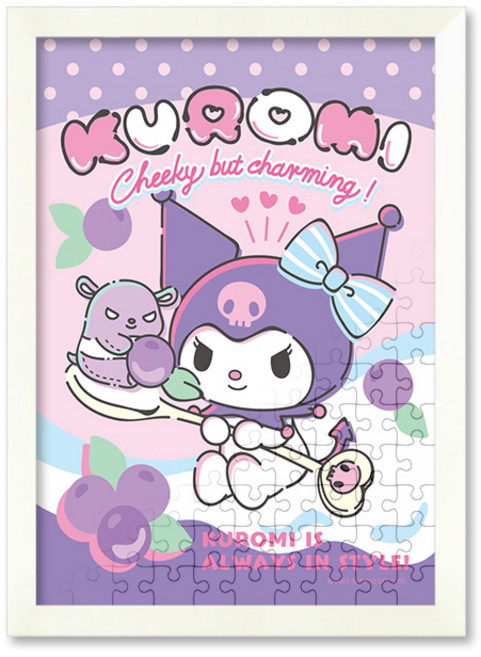 쿠로미 직소 퍼즐+액자 세트 산리오 150피스, 단품