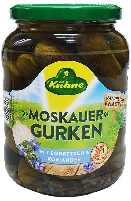 퀴네 모스카우어게르킨 670g 오이피클, 1개