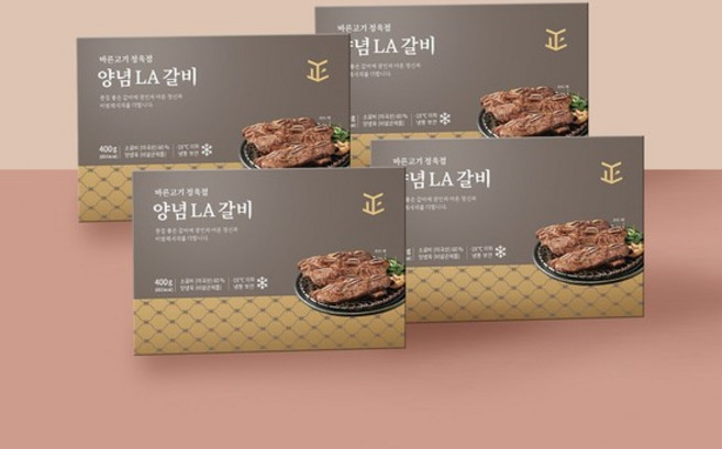 바른고기 정육점 양념LA갈비 400g X 4개, 없음